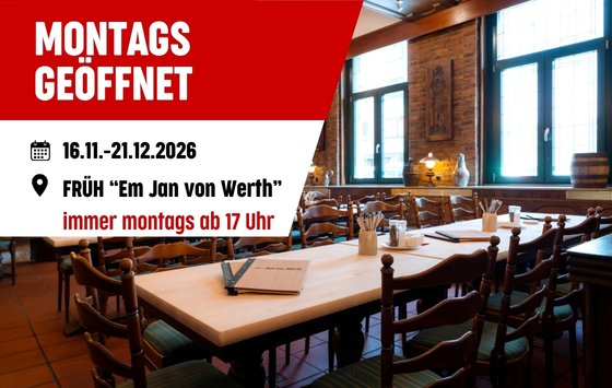 Bild Montags ab 17 Uhr geöffnet