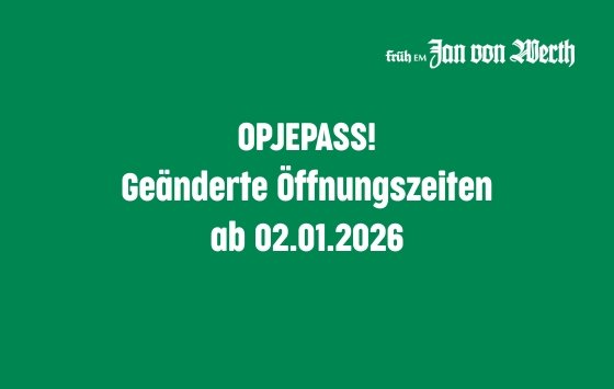 Bild Geänderte Öffnungszeiten